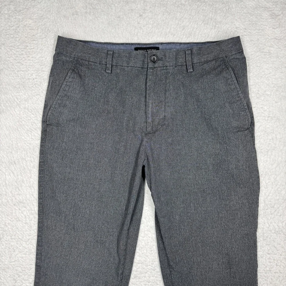 Banana Republic Grey Kentfield Pants Chinos Classic Fit Men's Size 33x34
